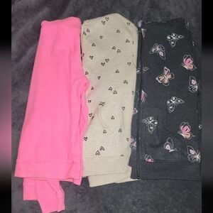 Girls Bundle Of Zip Up Hoodies Size L 10/12